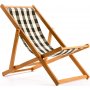 Repose Beach Deck Chair - Grn/Hvid