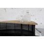 Barskabsbd 102 x 54 cm - Hvid/bl/Sort