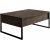 Lux sofabord 90 x 60 cm - Valnd/sort