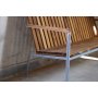 Alva udendrs sofa - Teak & Galvaniseret stl