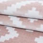Skrende tppe - Pink/hvid