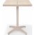 Urbanite cafegruppe med bord 63 x 63 cm og 2 stabelbare spisestuestole - Beige