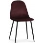 Seat spisegruppe, spisebord med 4 Carisma fljlstole - Sort / Bordeaux