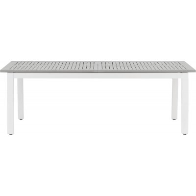 Albany spisebord 224 x 100 cm - Gr/Hvid