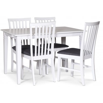 Sandhamn spisebordsst 120 cm bord med 4 stk. Sandhamn stole + Pletfjerner til mbler