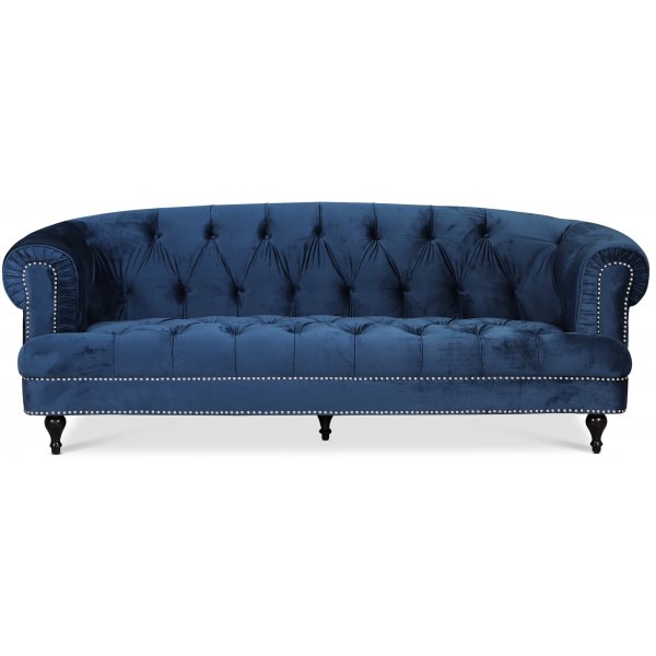 Chesterfield Oxford 3-pers. Sofa - Bl fljl