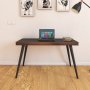 Jena skrivebord 120 x 60 cm - Sort/valnd