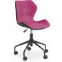 Albana skrivebordsstol - Sort/pink