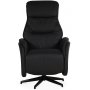 Comfort Saga (el) recliner lnestol med indbygget fodskammel - sort ecolder