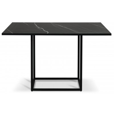 Sintorp spisebord 120 cm - Sort marmor (Eksklusivt laminat) + Mbelplejest til tekstiler