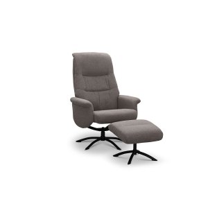 Basel drejestol + fodskammel - Beige Basel drejestol + fodskammel - Beige