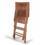 Udendrsgruppe: 6 stole og spisebord 210 x 90 cm teak - Salt