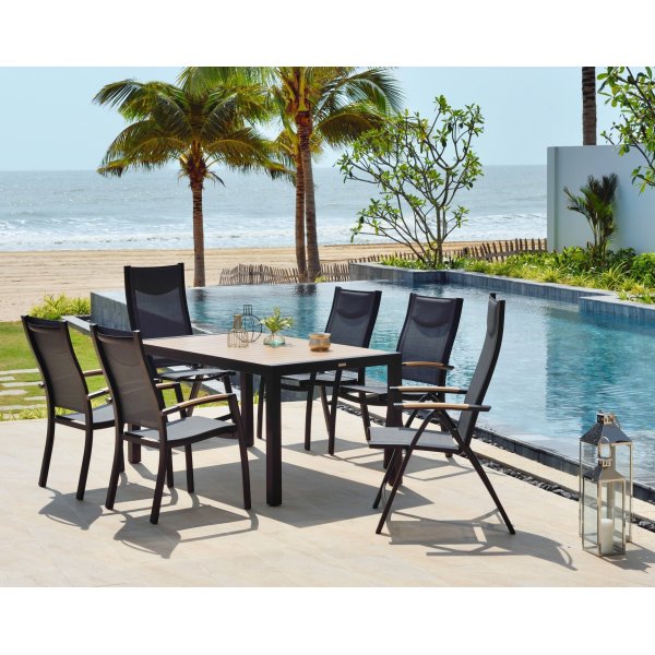 Panama spisegruppe 4 - Sort/teaktr