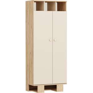 Tmrer garderobe - Fyrretr/beige