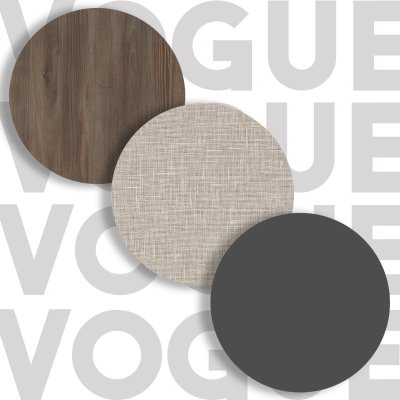 Vogue kabinet 4 - Brun/antracit