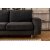 Berlin divan sofa med trben tilbage - antracit