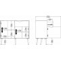 Oslo skab - Hvid/sort