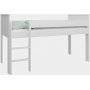 Alba loftseng 90 x 200 cm - Hvid