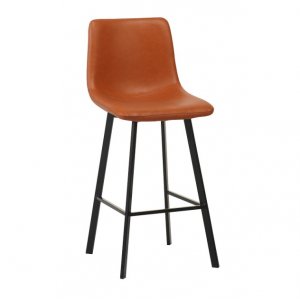 Oregon barstol - Brun PU/sort Oregon barstol - Brun PU/sort