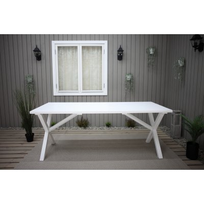 Spisebord Scottsdale 190 cm - Hvid + Pletfjerner til mbler