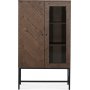 Edge highboard - Brunbejdset eg