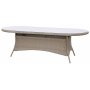 Spisest med 6 stole og spisebord 180 x 100 cm rattan - Menton/Mercury
