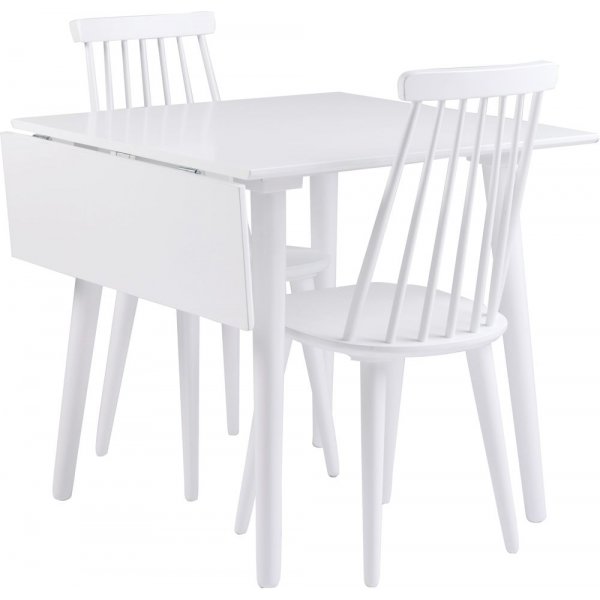 Dalsland klapbord 80- 105 cm - hvid