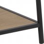 Seaford stigehylde 77x138 cm - Eg/sort