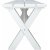 Scottsdale udendrs gruppebord 150 cm inkl. 2 bnke - Hvid