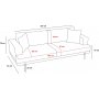 Liva 3-personers sofa - antracit
