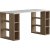 Colmar skrivebord 140x60 cm - Hvid/eg