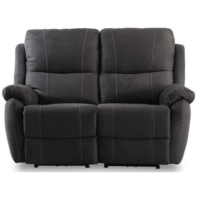 Nyd Hollywood hvilestol sofa - 2-pers. (Elektrisk) i antracit mikrofiberstof