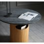 Arto rundt sofabord hjde 60 cm - Eg / gr marmor