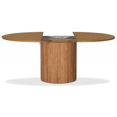 Nova spisebordsst, spisebord der kan forlnges 130-170 cm inkl. 4 stk. Alicia sorte stole - Olieret eg