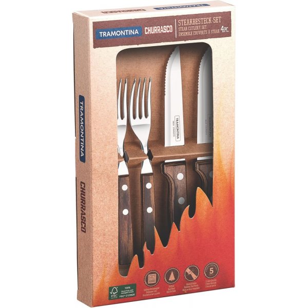 Tramontina steak bestik - 4 stk