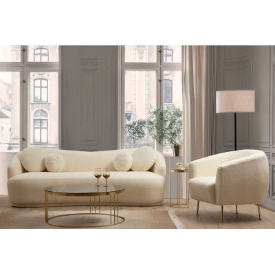 Ancona 3-personers sofa - Cremehvid