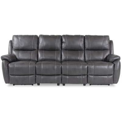 Enjoy Hollywood hvilestol sofa - 4-pers. (Elektrisk) i gr imiteret lder