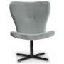 Spekerd designer lnestol - Lysegr (Fljl) / Sort