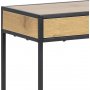 Seaford konsolbord med skuffer 100 x 35 cm - Eg/sort