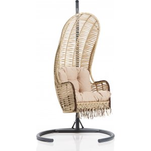 Flamingo hængestol - Beige/sort + Pletfjerner til møbler Flamingo hængestol - Beige/sort + Pletfjerner til møbler