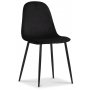 Smokey spisegruppe, rundt spisebord med 4 Carisma fljlstole - Sort