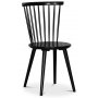 Fr spisebordsst; Fr klapbord Sort / Eg med 4 sorte Castor pindestole