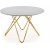 Nocture rundt spisebord 120 cm i diameter - Gr marmorfoliering/guld