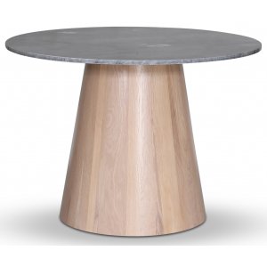 Batisse rundt spisebord hvidkalket eg / Gr marmor 106 cm
