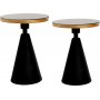 Kalk sidebord st 50/55 cm - Sort/guld