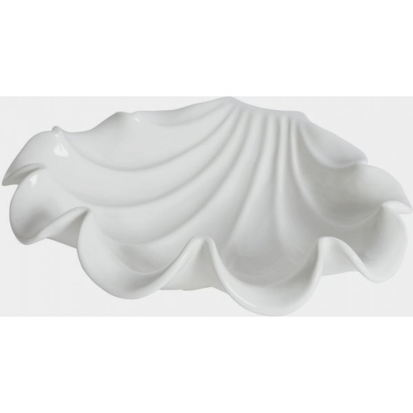 Skalserveringsfad 24 cm - Hvid