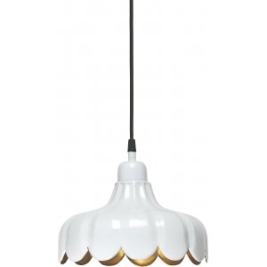 Wells loft/vindueslampe - Hvid/guld - 24 cm