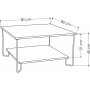 Marbo sofabord 80 x 80 cm - Eg
