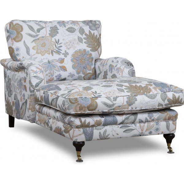 Howard Spirit divanlnestol i blomstret stof - Eden Parrot Hvid/beige