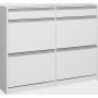 Skyline skoskab 123,5 x 24,2 x 98,5 cm - Hvid